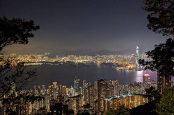 Hong Kong skyline at night